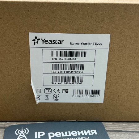Yeastar NeoGate TE200, PRI шлюз, 2 порта E1 
